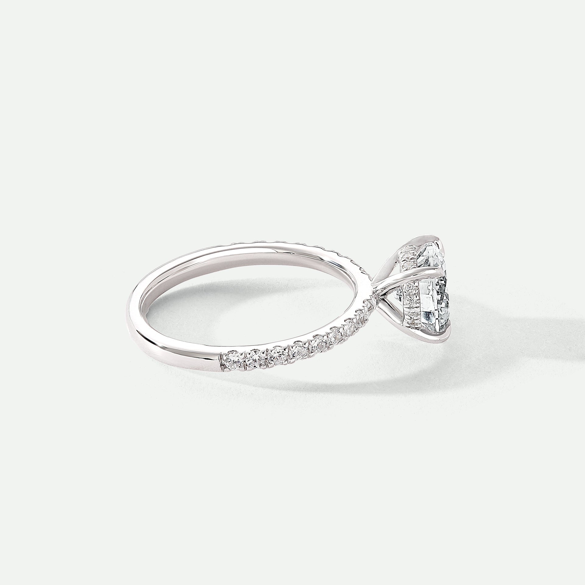 Isabelle | 18ct White Gold 1ct tw Hidden Halo Lab Grown Diamond Ring