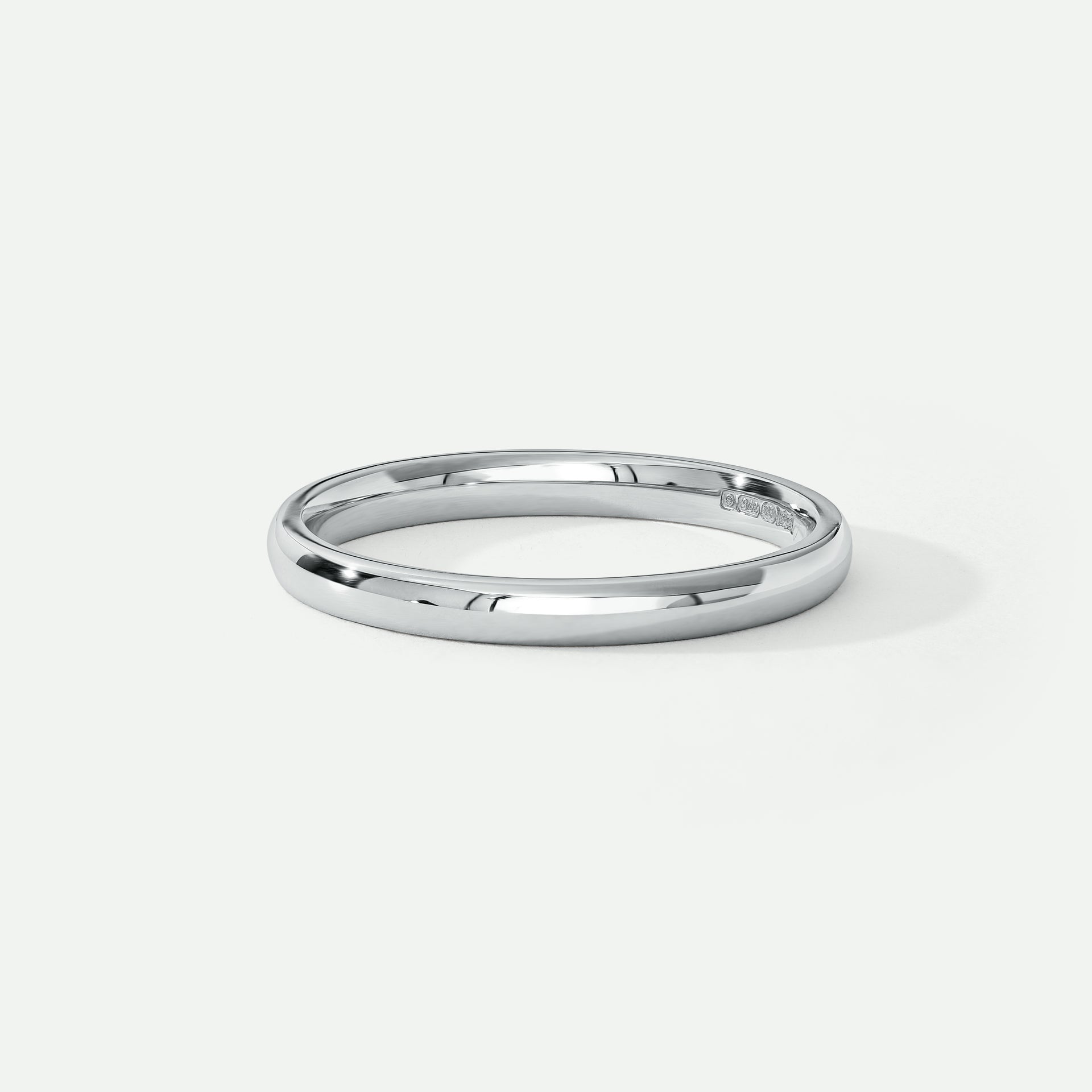 Amory | Platinum 2mm Court Wedding Ring