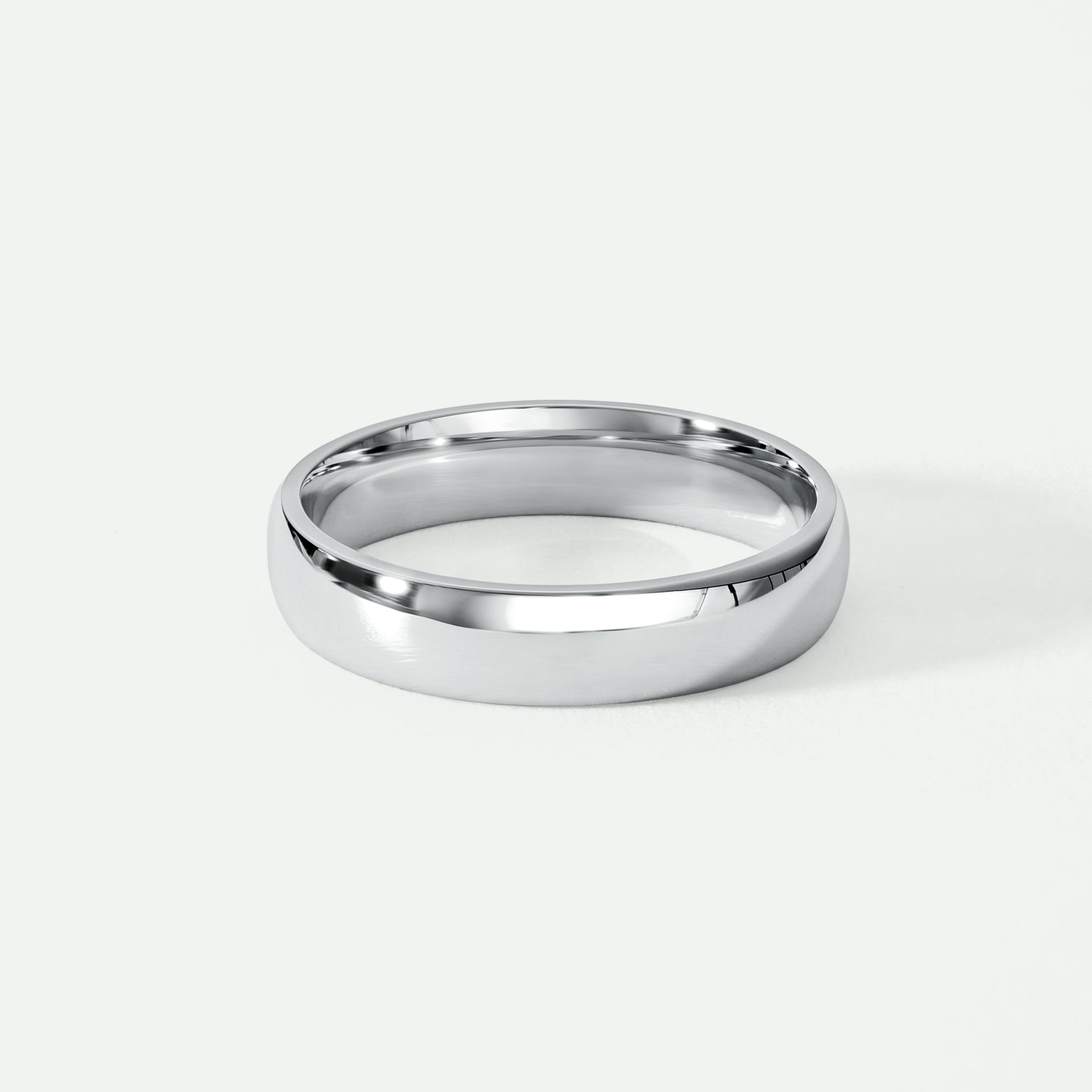 Amory | Platinum 4mm Court Wedding Ring