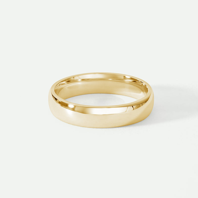 Amory | 9ct Yellow Gold 4mm Heavy Court Wedding Ring