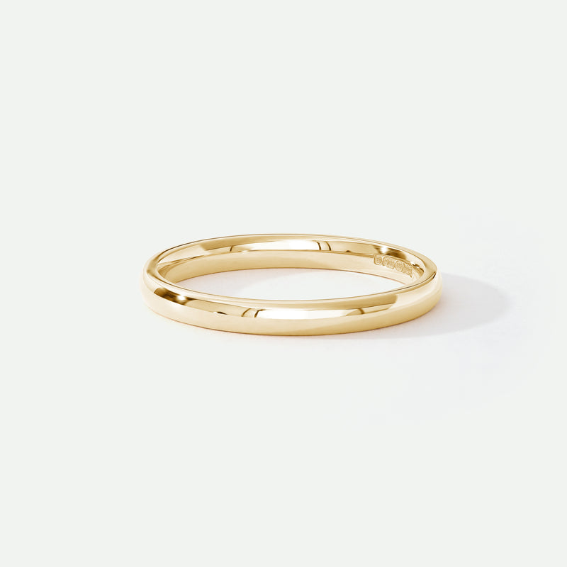 Amory | 9ct Yellow Gold 2mm Heavy Court Wedding Ring