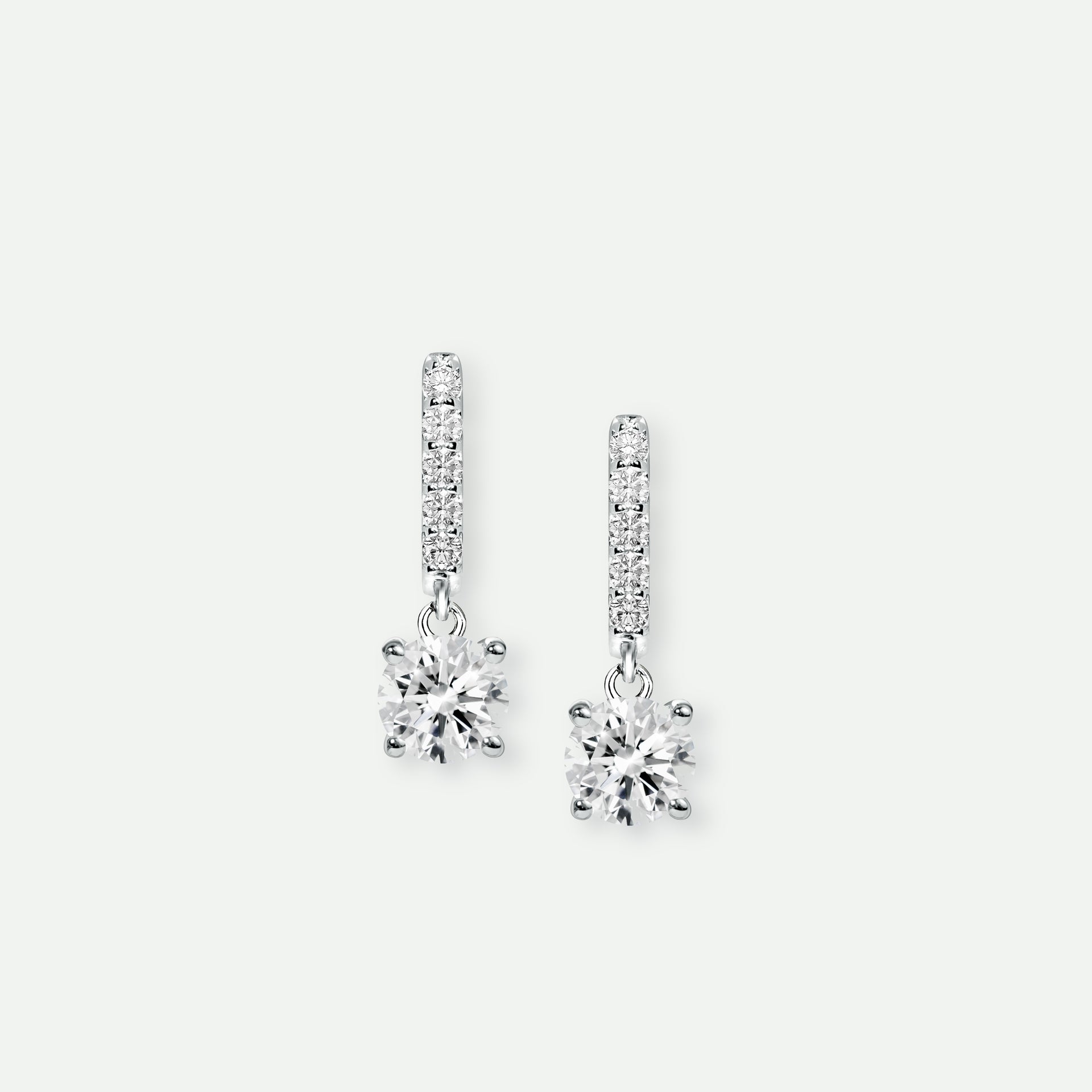 Anita | 18ct White Gold 0.75ct tw Lab Grown Diamond Earrings