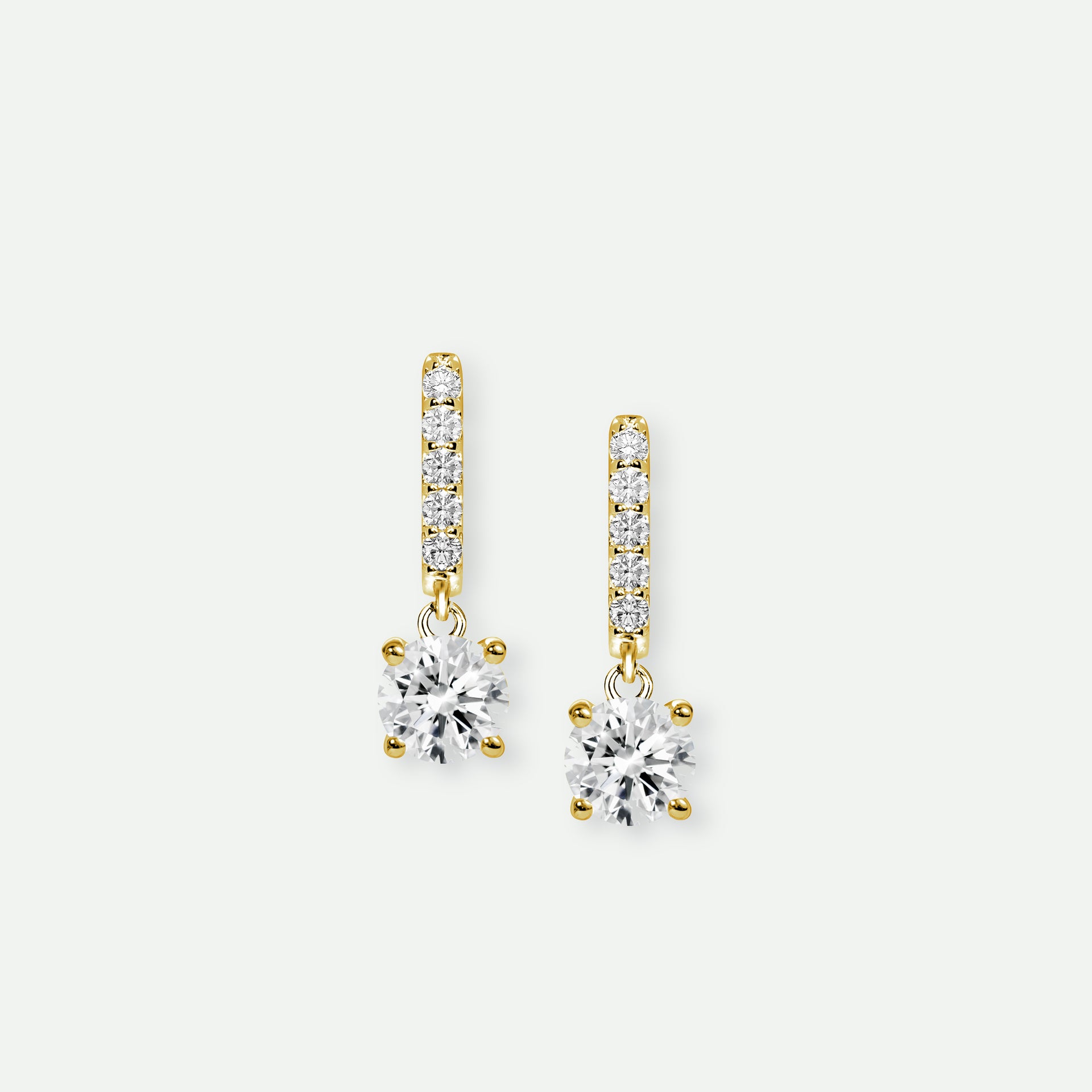 Anita | 18ct Yellow Gold 0.75ct tw Lab Grown Diamond Earrings