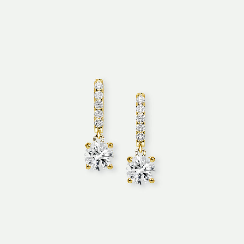 Anita | 18ct Yellow Gold 0.75ct tw Lab Grown Diamond Earrings