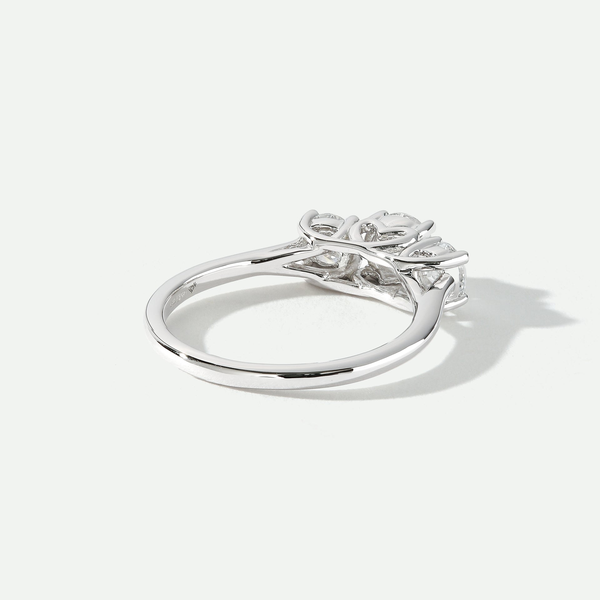 Audrey | 9ct White Gold 1ct tw Lab Grown Diamond Three Stone Ring