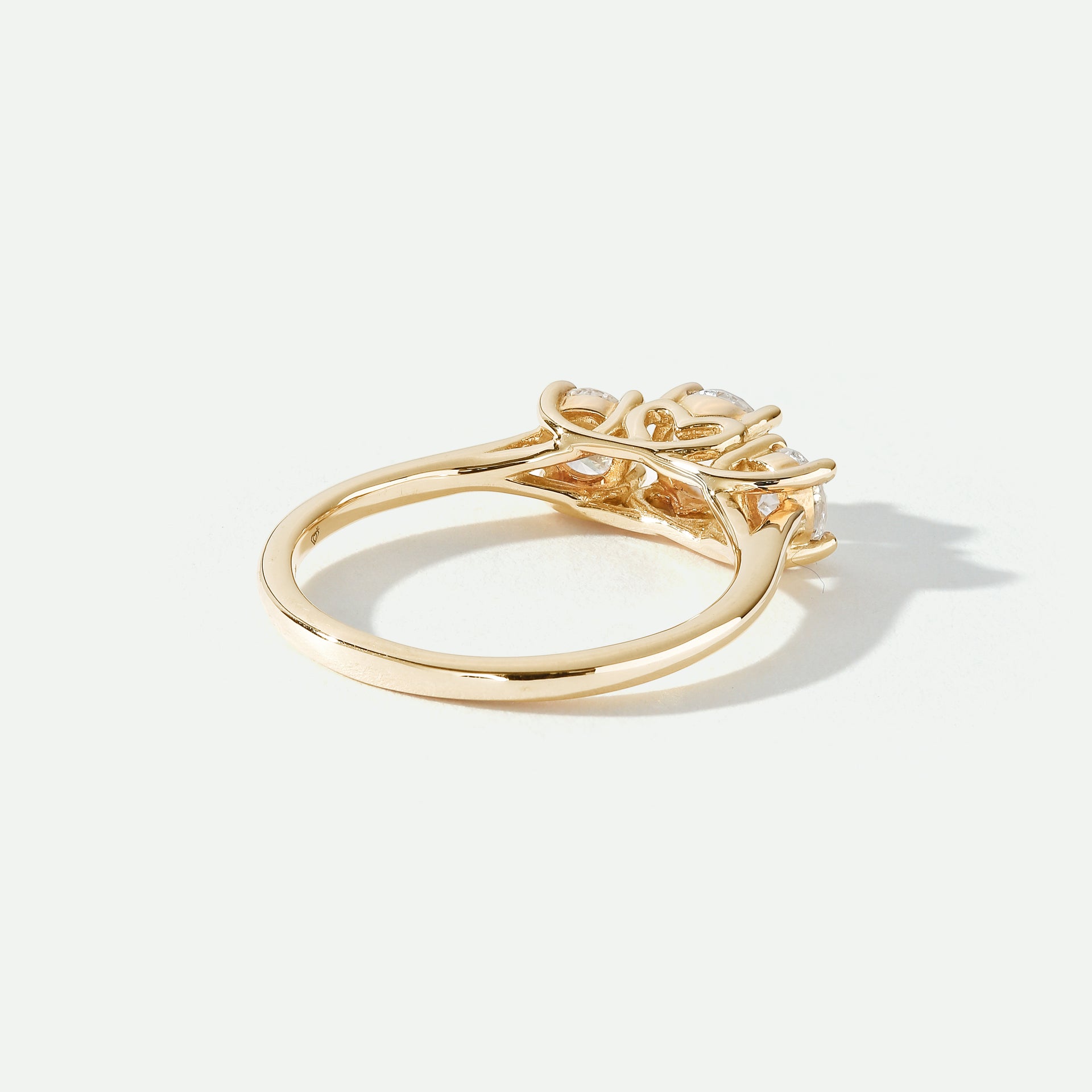 Audrey | 9ct Yellow Gold 1ct tw Lab Grown Diamond Three Stone Ring