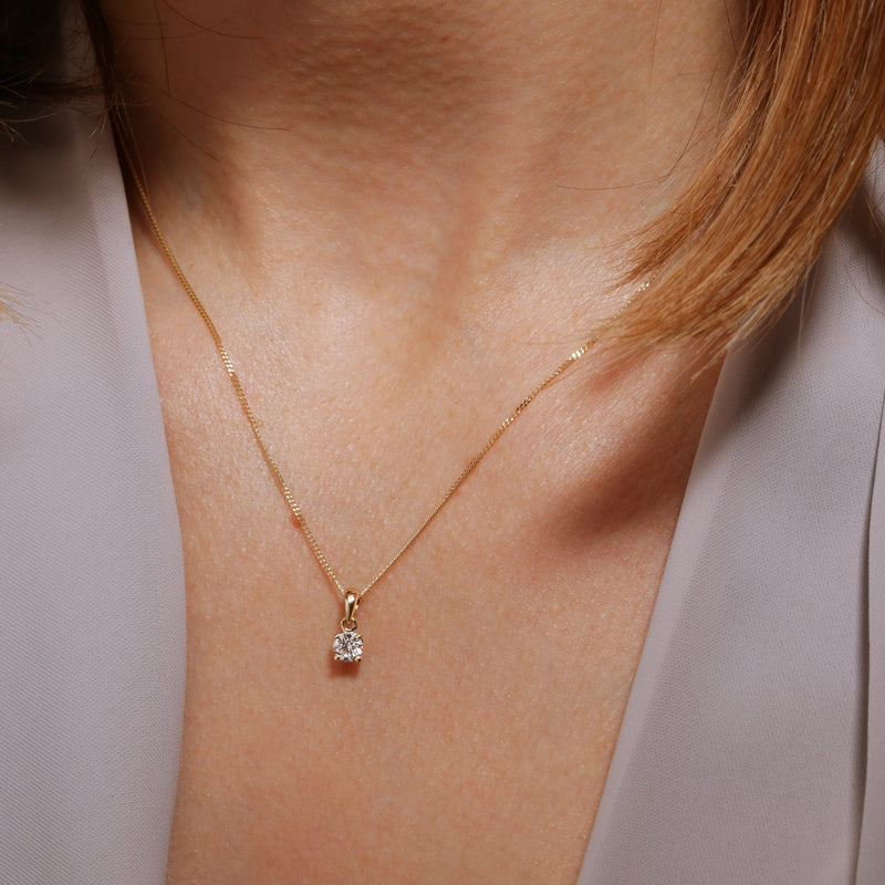 Sylvia | 9ct Yellow Gold 0.25ct tw Lab Grown Diamond Necklace