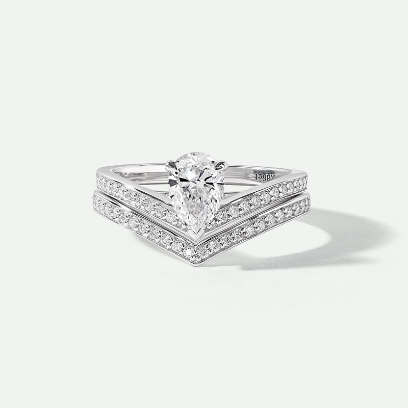 Remi and Mayu | 9ct White Gold 1ct tw Lab Grown Diamond Bridal Set