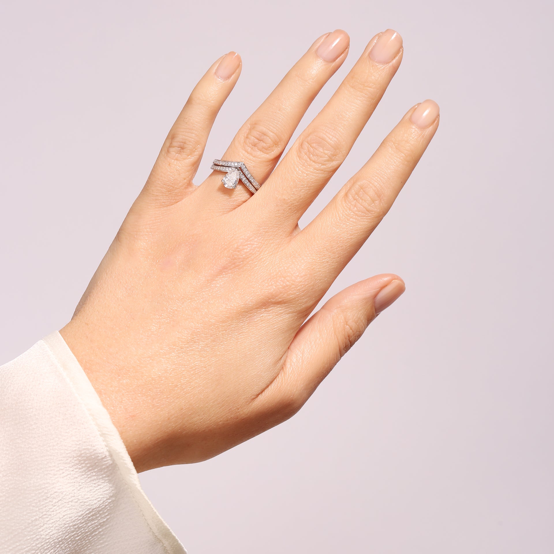 Remi and Mayu | 9ct White Gold 1ct tw Lab Grown Diamond Bridal Set