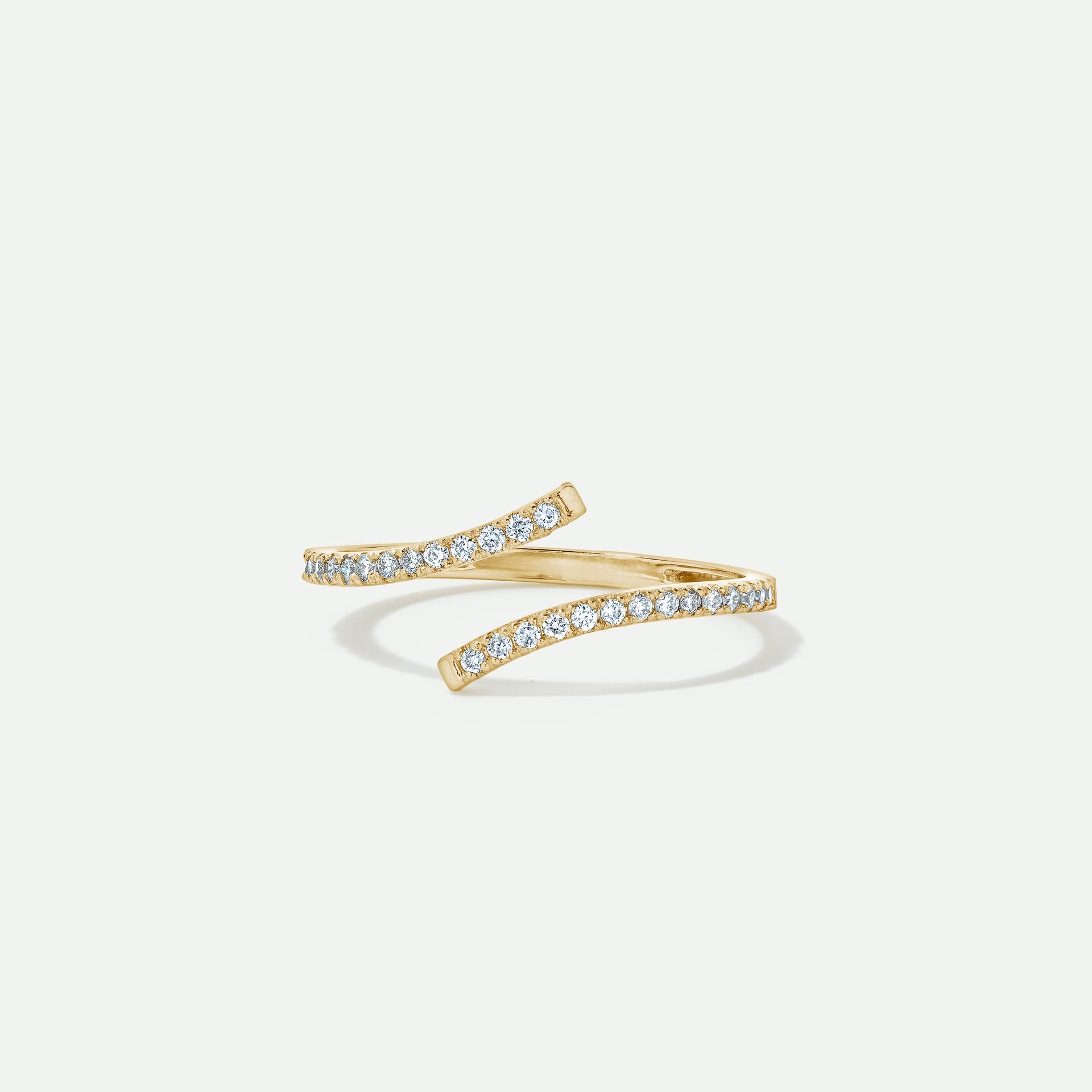 9ct Gold Lab Grown Diamond Wrap Ring