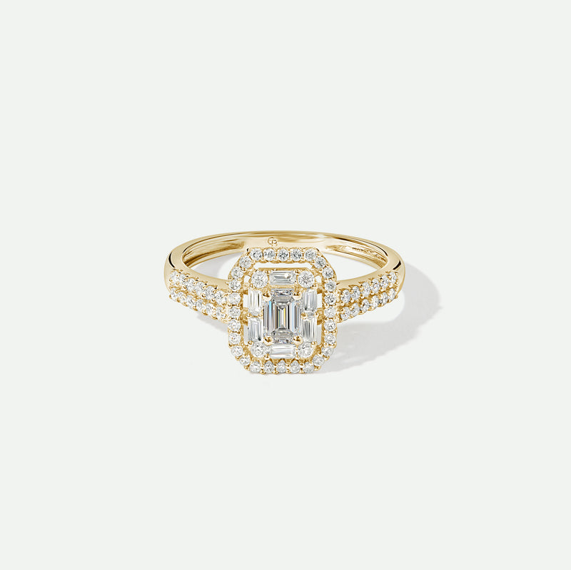 Gwen | 9ct Yellow Gold 0.66ct tw Lab Grown Diamond Engagement Ring