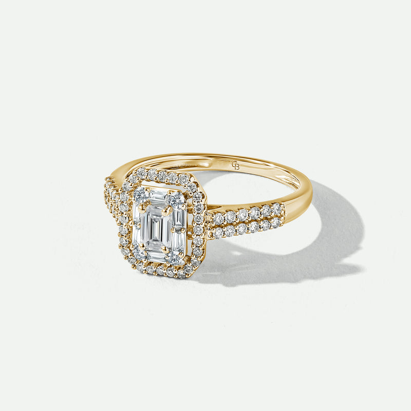 Gwen | 9ct Yellow Gold 0.66ct tw Lab Grown Diamond Engagement Ring