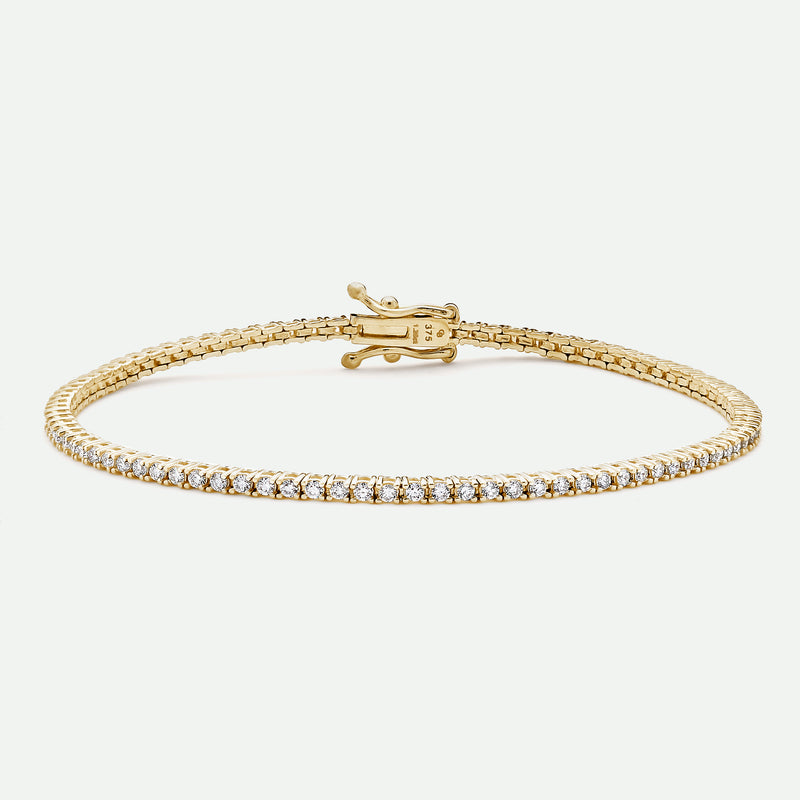 9ct Gold 1.25ct tw Lab Grown Diamond Tennis Bracelet