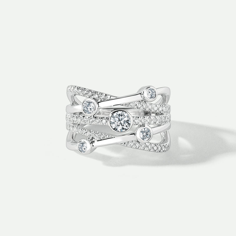 Capri | 9ct White Gold 0.75ct tw Lab Grown Diamond Band Ring