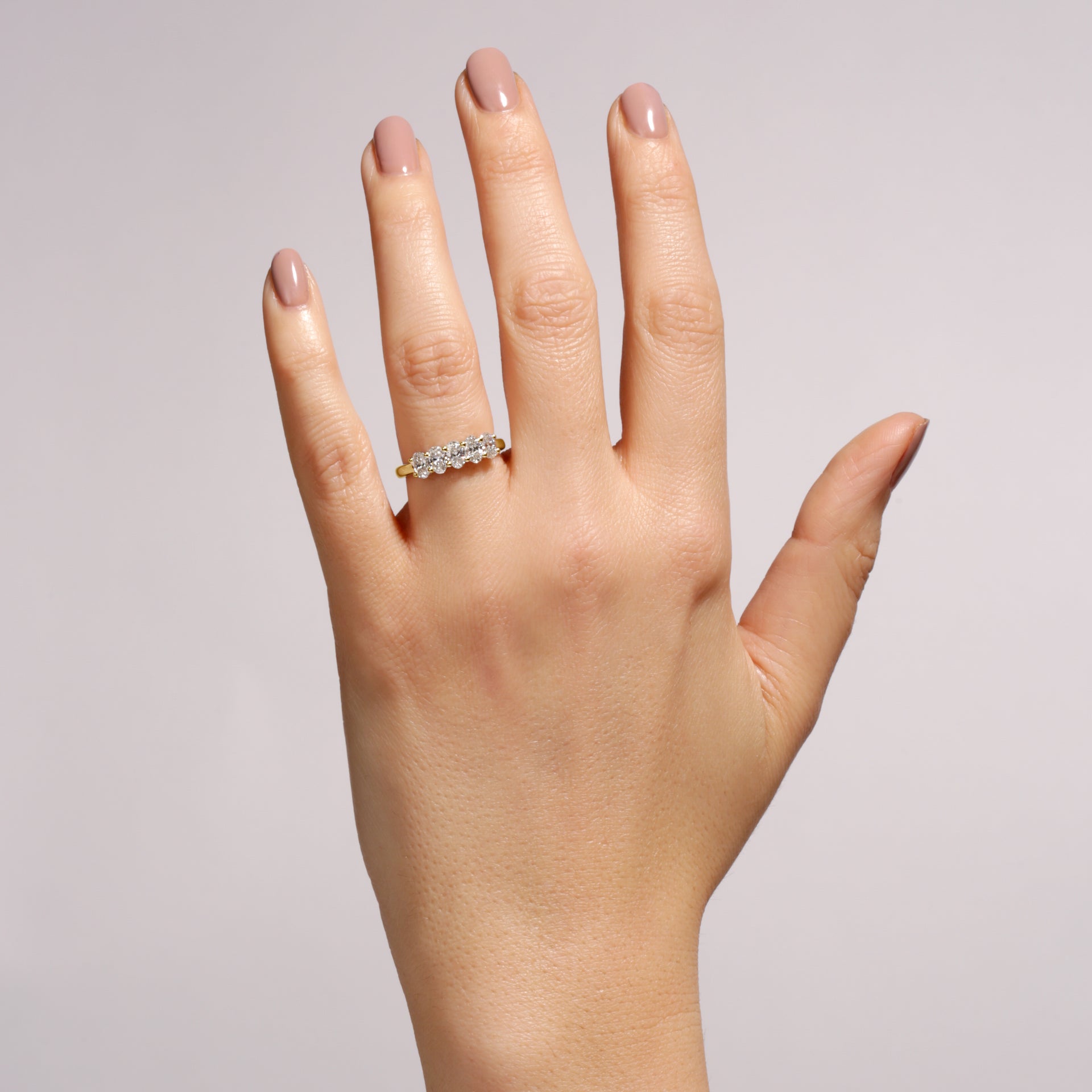Chiara | 9ct Yellow Gold 1ct tw Lab Grown Diamond Five Stone Engagement Ring
