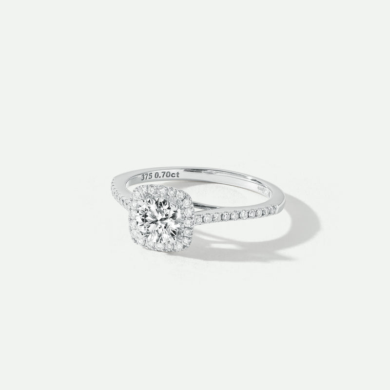 Cynthia | 9ct White Gold 0.70ct tw Lab Grown Diamond Halo Ring
