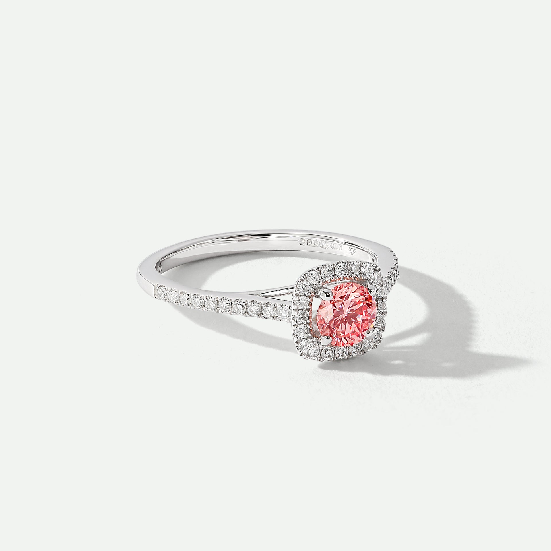 Cynthia | 18ct White Gold 0.70ct tw Lab Grown Pink Diamond Ring