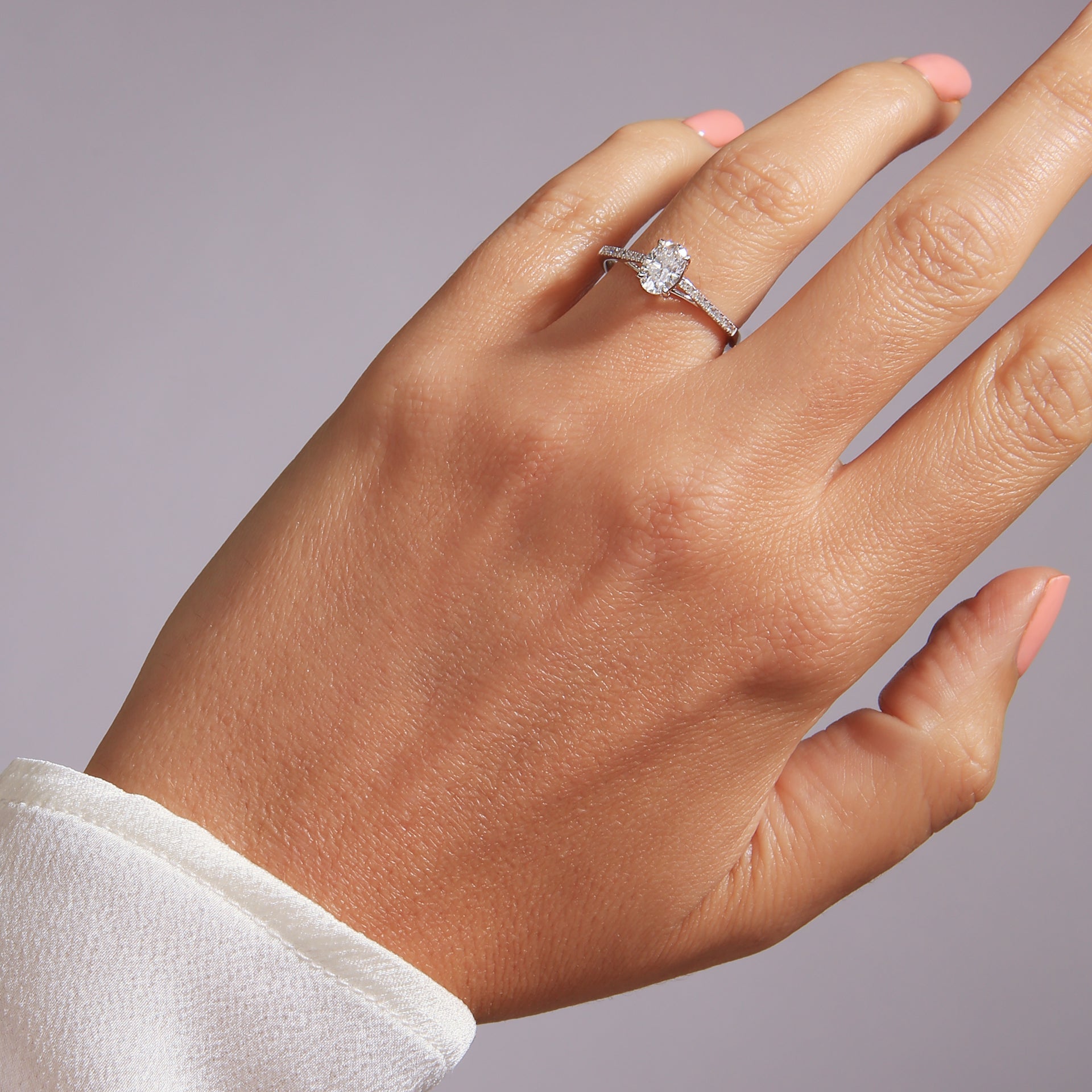 Elena | 9ct White Gold | 0.75ct (tw) Lab Grown Diamond Ring