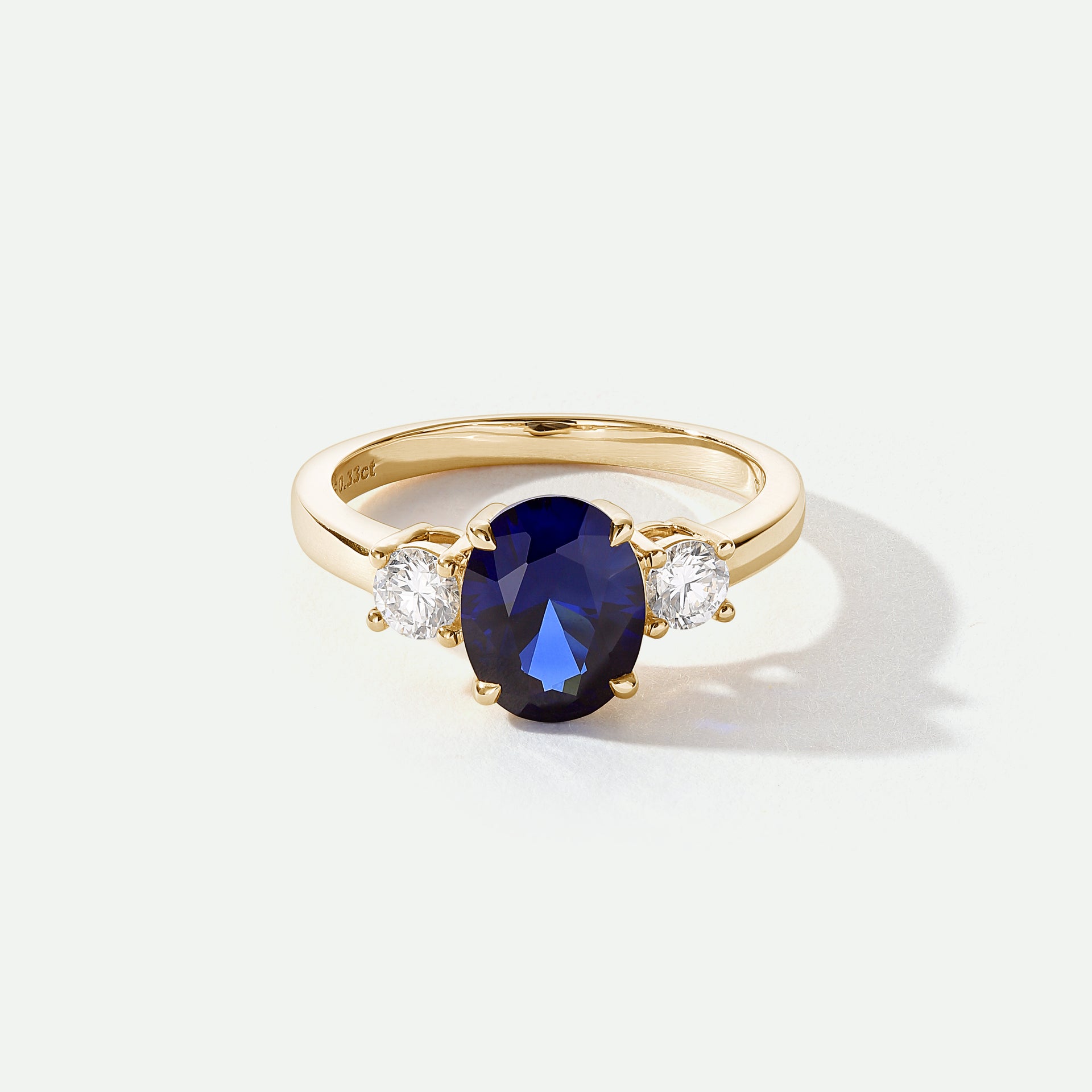 Ellison | 9ct Yellow Gold 0.33ct tw Lab Grown Diamond and Created Sapphire Ring