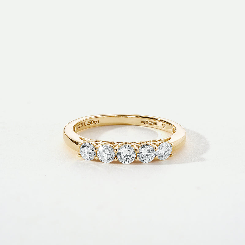 Elsie | 9ct Yellow Gold 0.50ct tw Lab Grown Diamond Ring