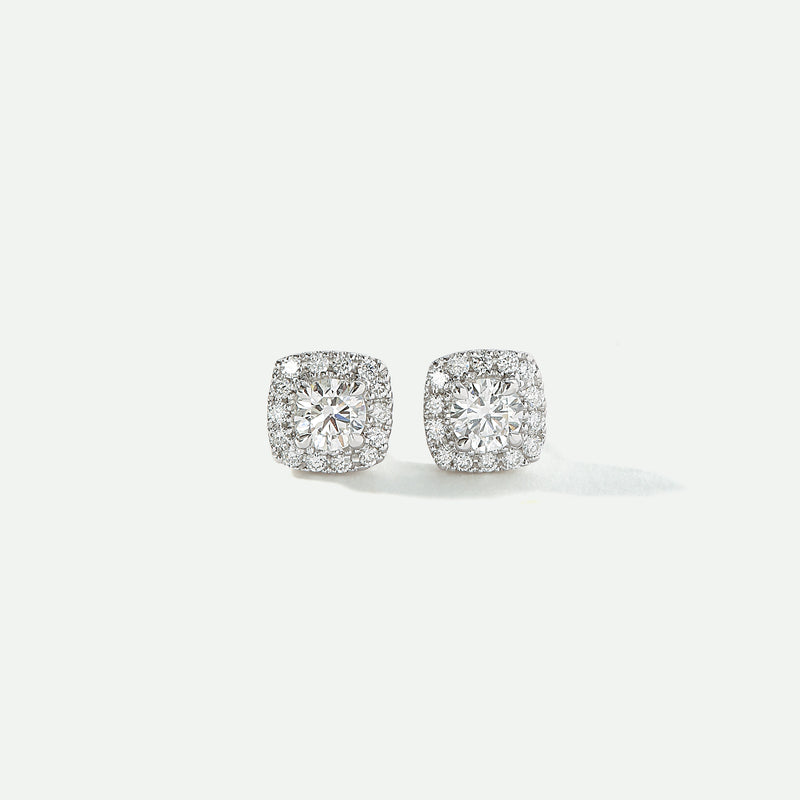 Frances | 9ct White Gold 0.50ct tw Lab Grown Diamond Earrings