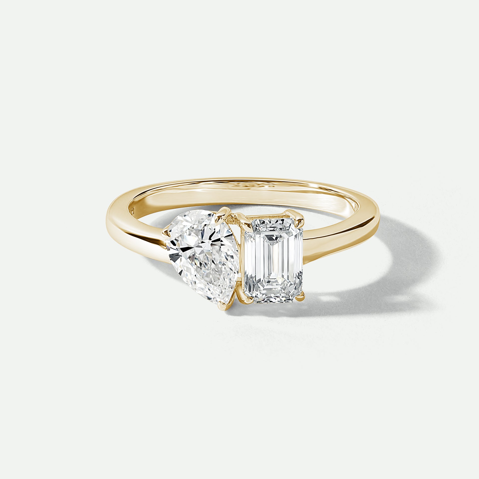 Harmony | 9ct Yellow Gold 1.50ct tw Lab Grown Diamond Toi et Moi Ring