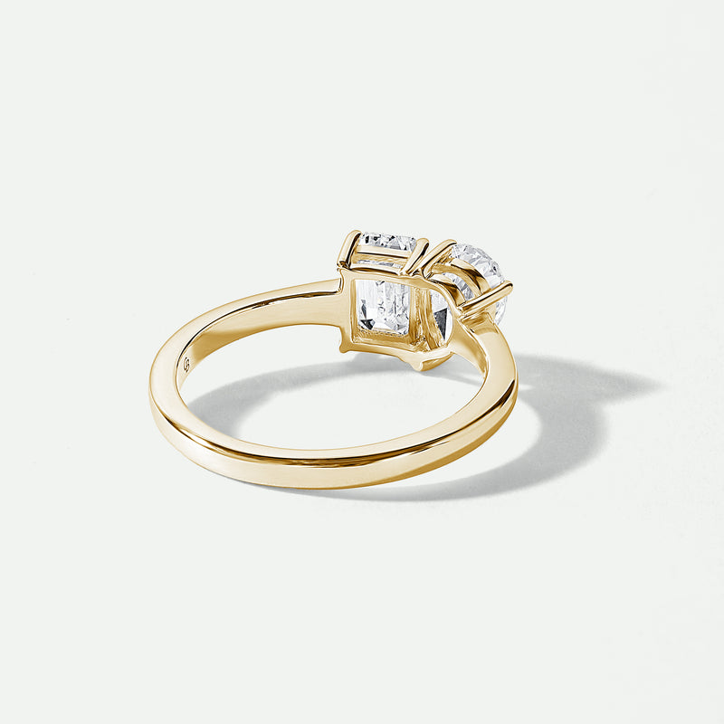 Harmony | 9ct Yellow Gold 1.50ct tw Lab Grown Diamond Toi et Moi Ring