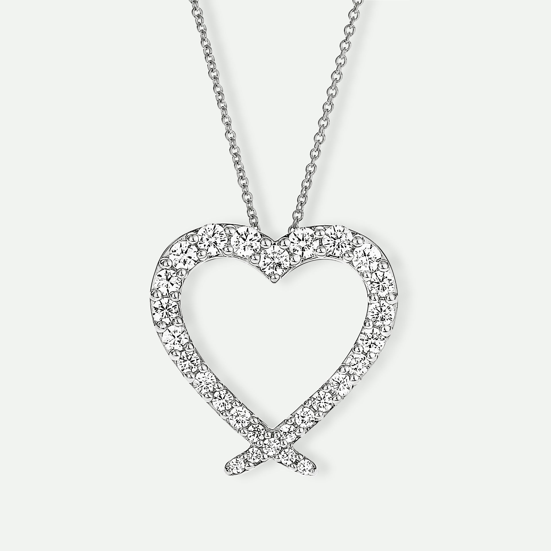 Liza | 9ct White Gold 0.50ct tw Lab Grown Diamond Necklace