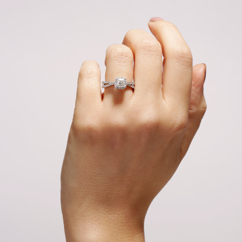 Marina | 9ct White Gold 1ct tw Lab Grown Diamond Engagement Ring