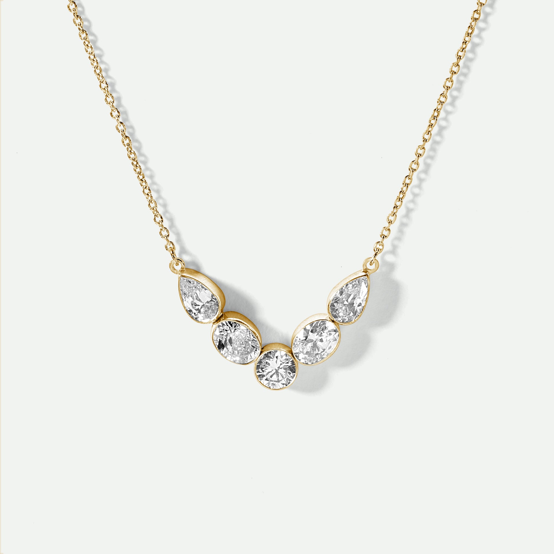 Bogota | 9ct Yellow Gold 1.00ct tw Lab Grown Diamond Necklace 18 Inches