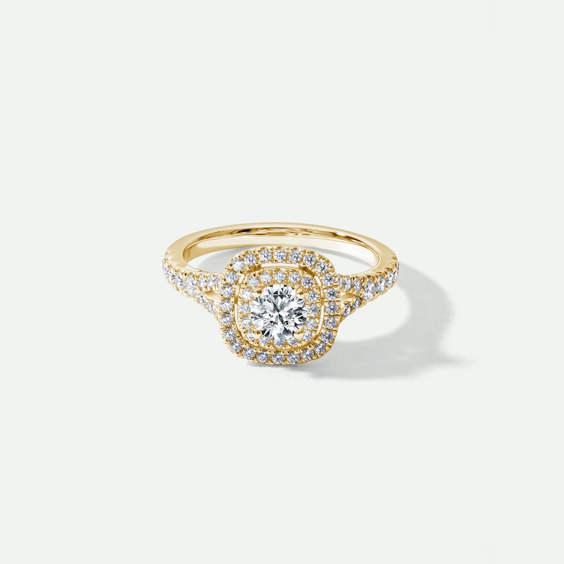 Talia | 9ct Yellow Gold 1.00ct tw Lab Grown Diamond Double Halo Ring