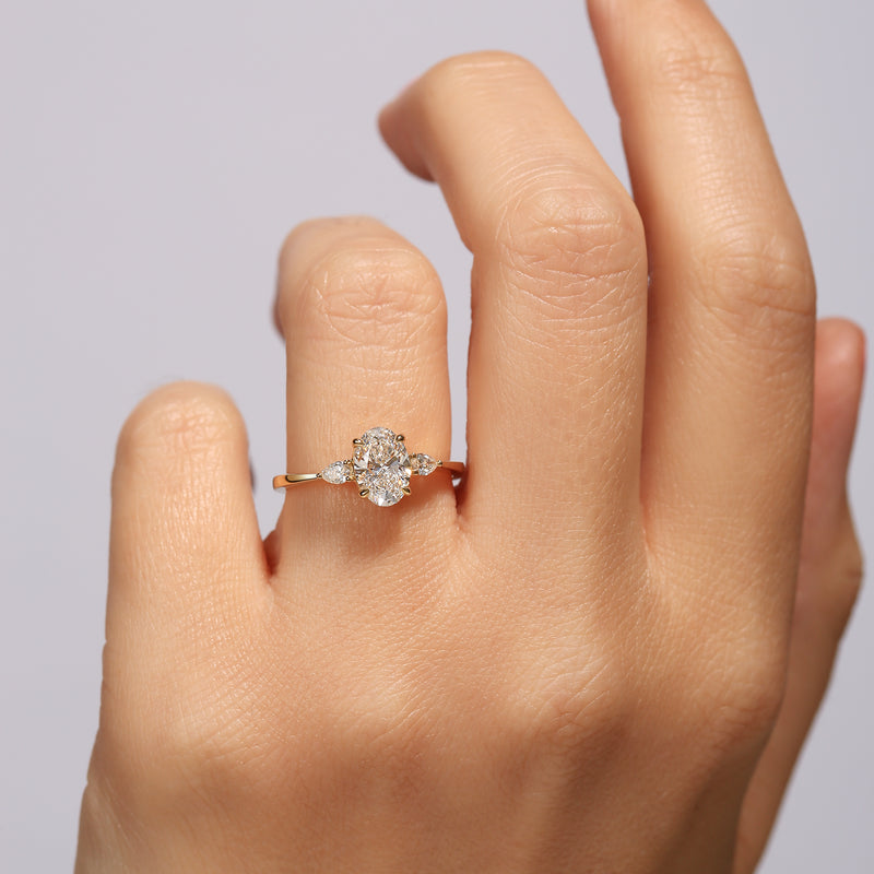 Rebecca | 18ct Yellow Gold 1ct tw Lab Grown Diamond Engagement Ring