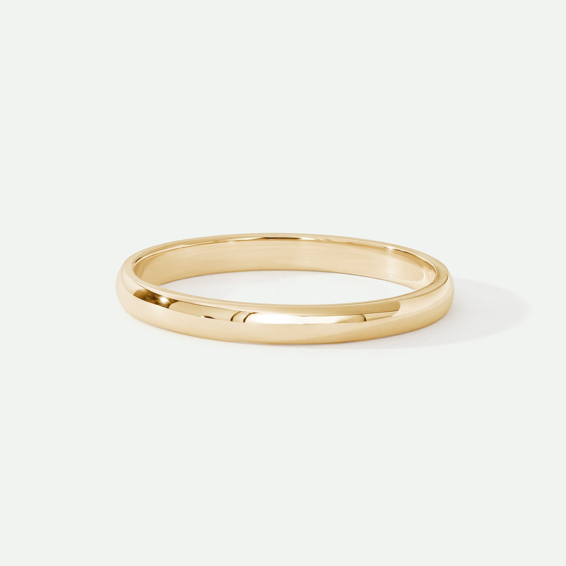 Riley | 9ct Yellow Gold 2mm Heavy D Shape Wedding Ring