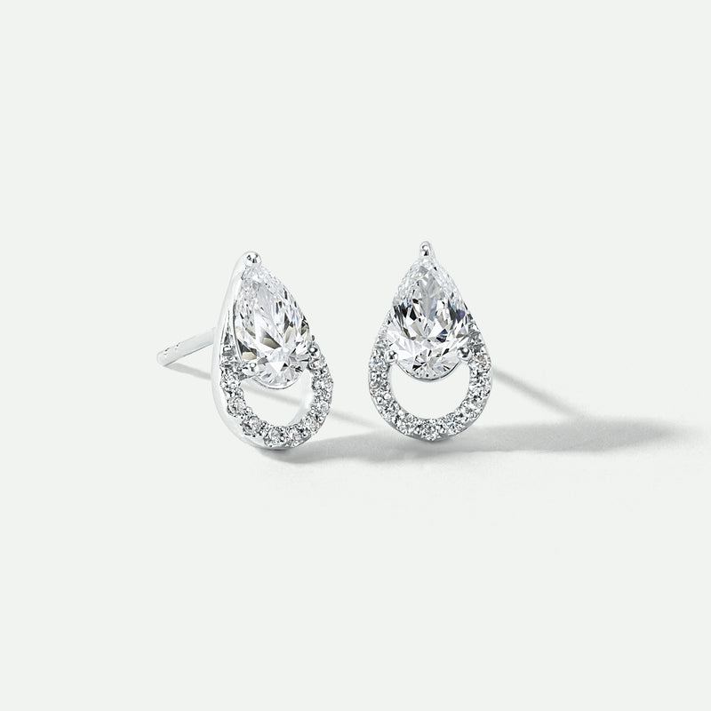 Riva Earring | 9ct White Gold 1.09ct tw Lab Grown Diamond Stud Earrings