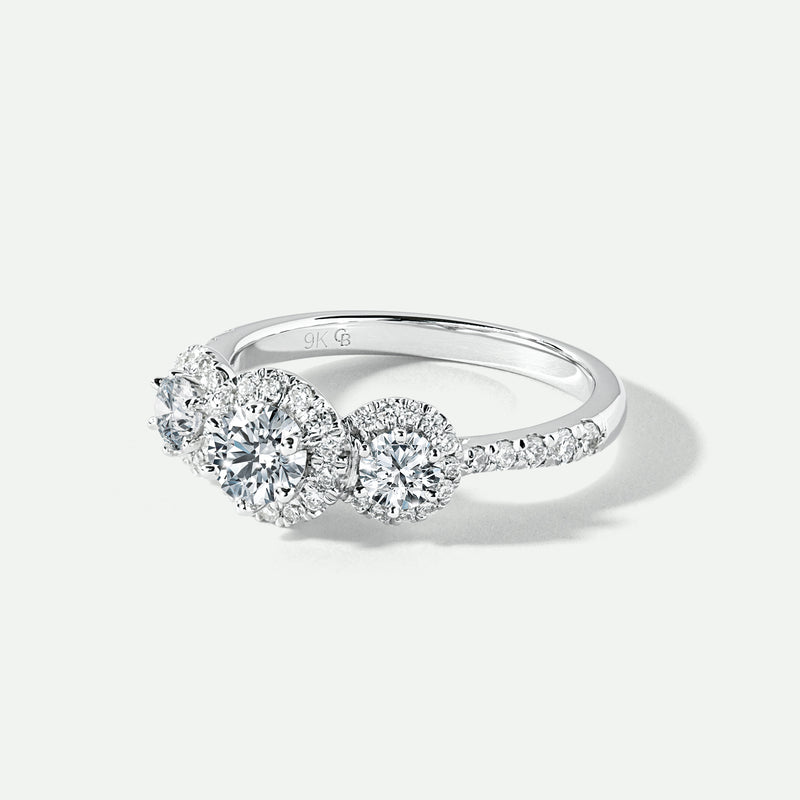 Serena | 9ct White Gold 1ct tw Lab Grown Diamond Engagement Ring