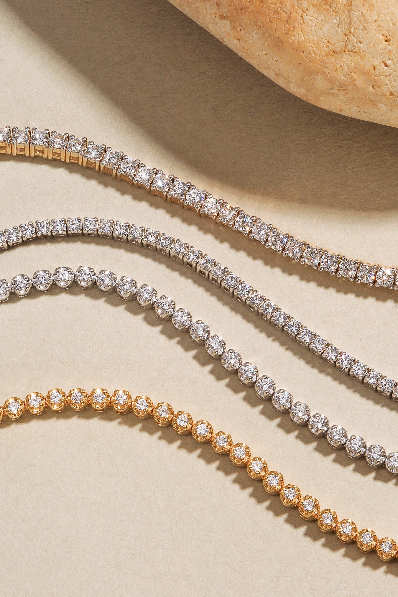 Lab grown diamond tennis bracelets