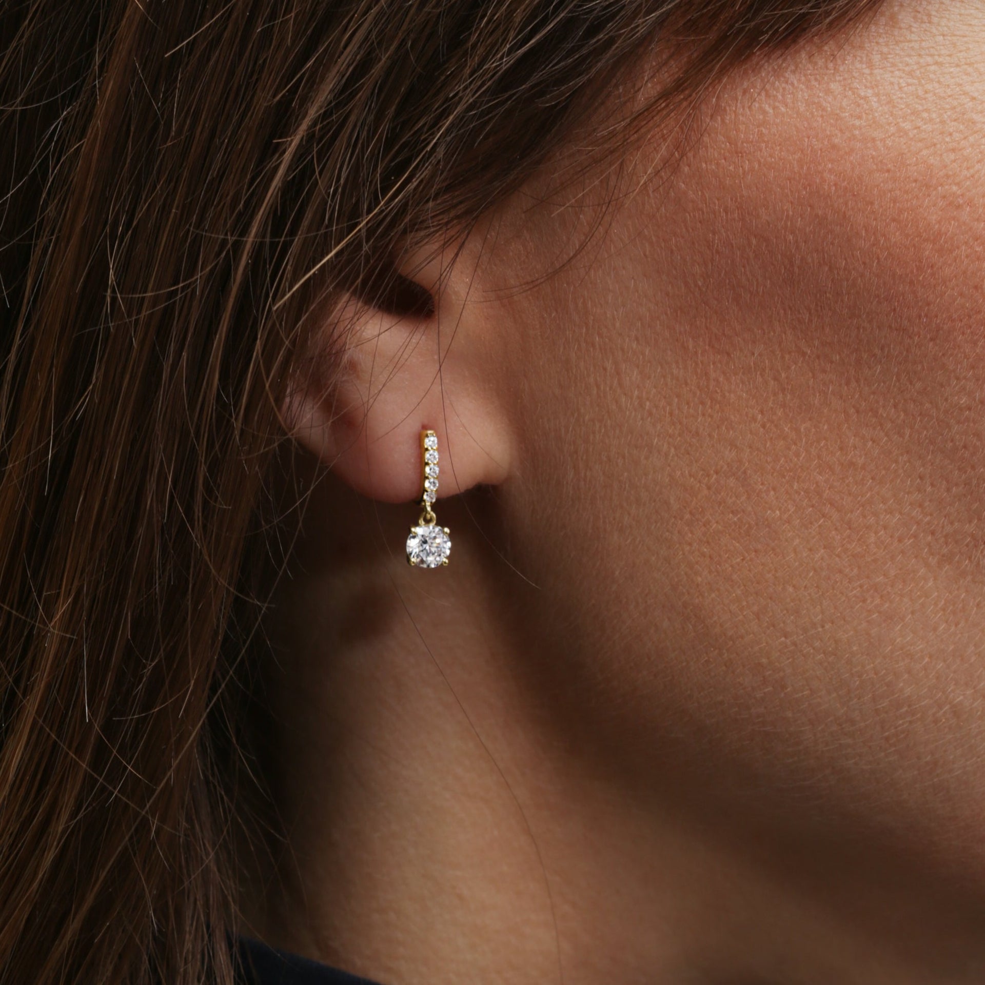 Anita | 18ct Yellow Gold 0.75ct tw Lab Grown Diamond Earrings