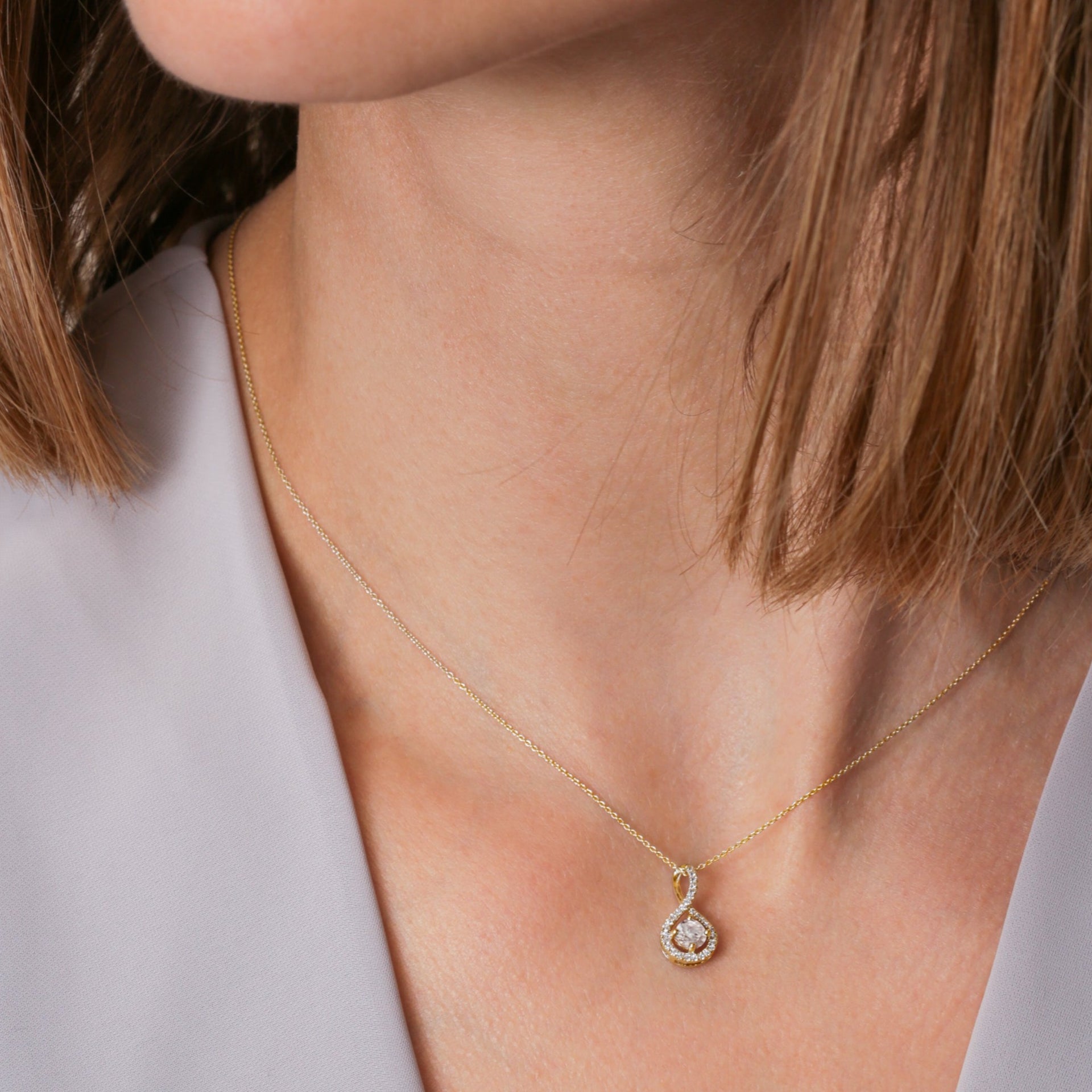 Kirsty | 9ct Yellow Gold 0.33ct tw Lab Grown Diamond Necklace