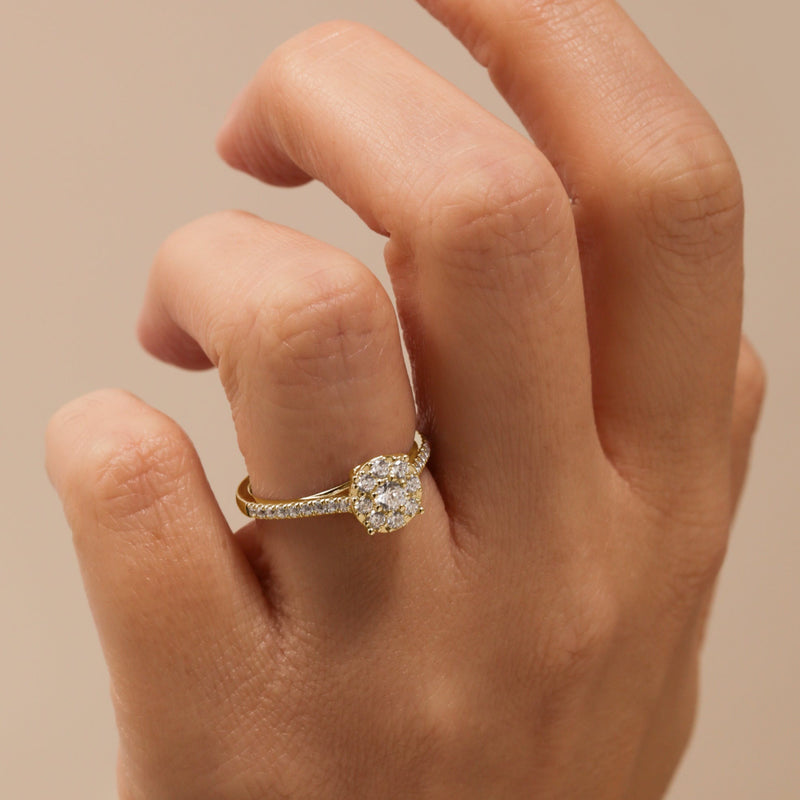 Sadie | 9ct Yellow Gold 0.50ct tw Lab Grown Diamond Ring