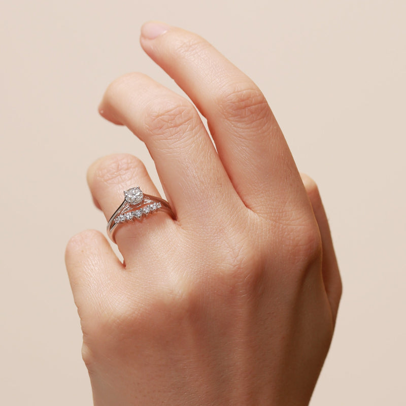 Celia and Grace | 9ct White Gold 0.73ct tw Lab Grown Diamond Bridal Set
