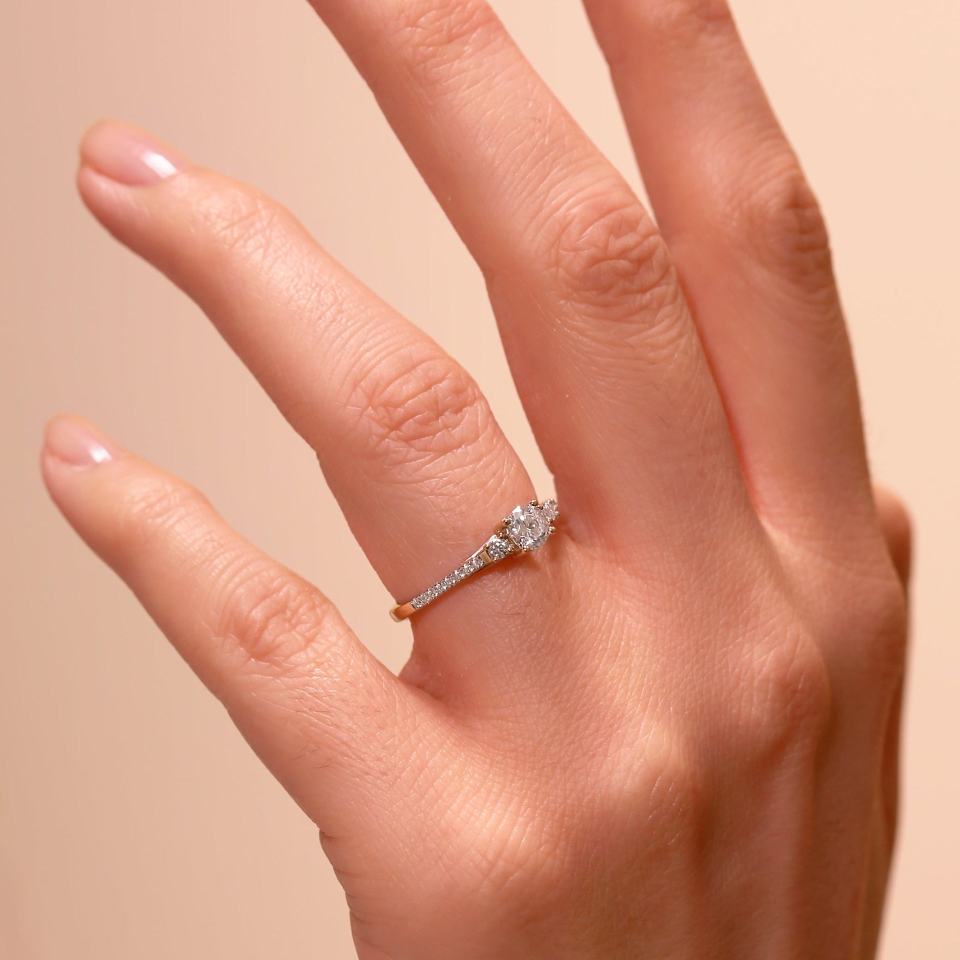 Olivia | 9ct Yellow Gold 0.45ct tw Lab Grown Diamond Ring