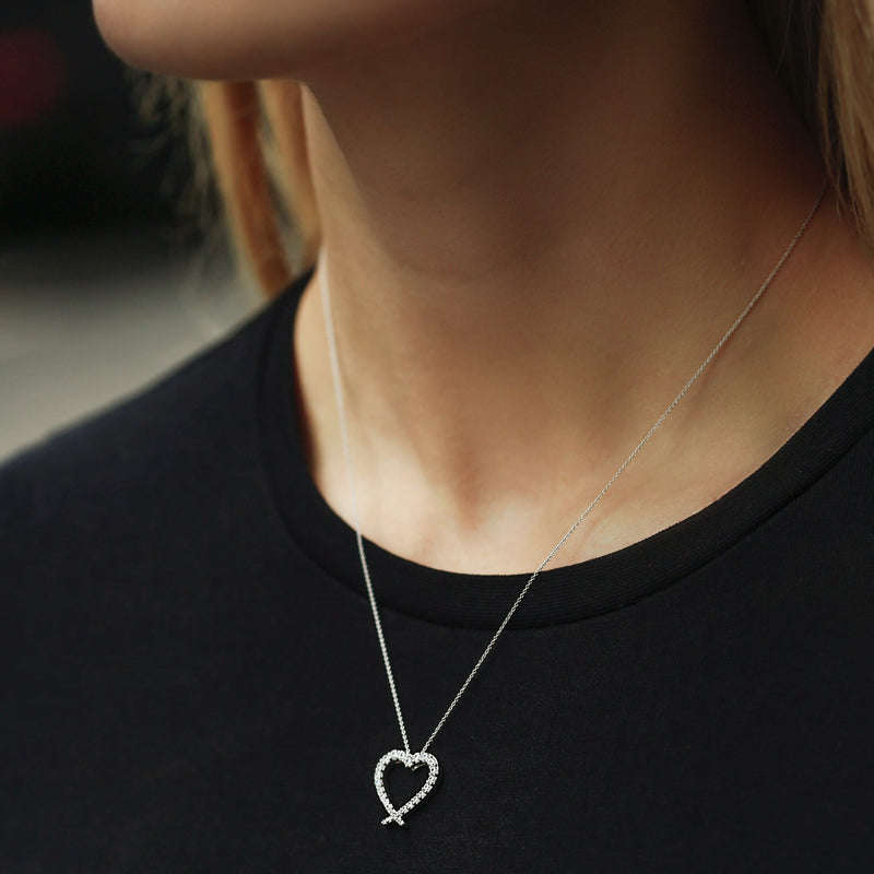 Liza | 9ct White Gold 0.50ct tw Lab Grown Diamond Necklace