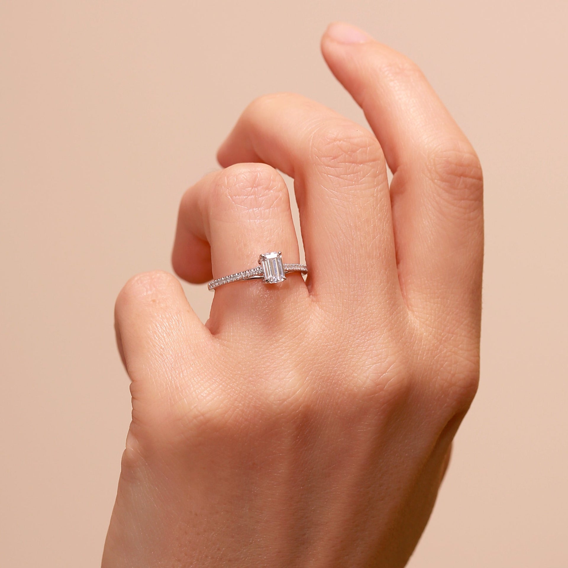 Sophia | 9ct White Gold 0.75ct tw Lab Grown Diamond Ring