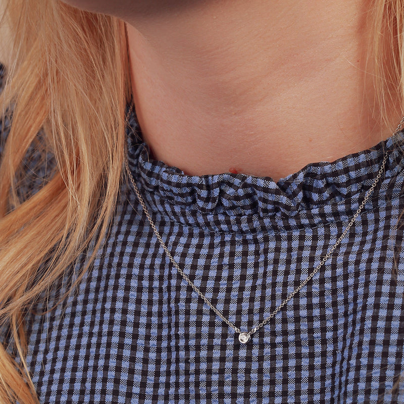 Felicity | 9ct White Gold 0.10ct tw Lab Grown Diamond Necklace