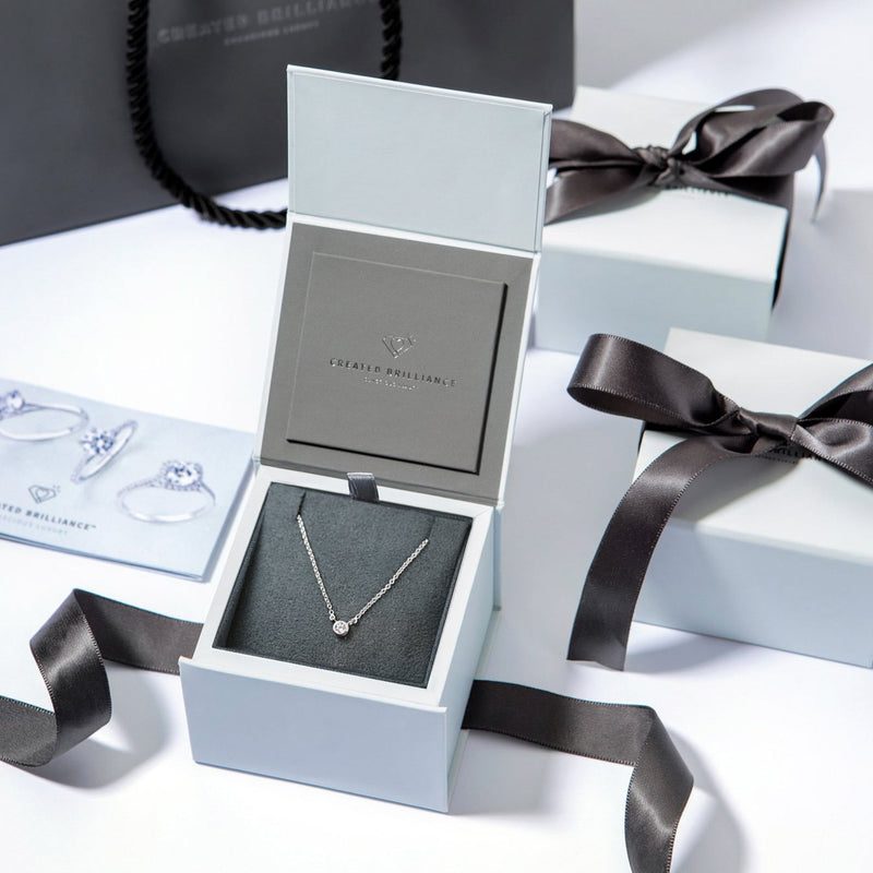 Felicity | 9ct White Gold 0.10ct tw Lab Grown Diamond Necklace