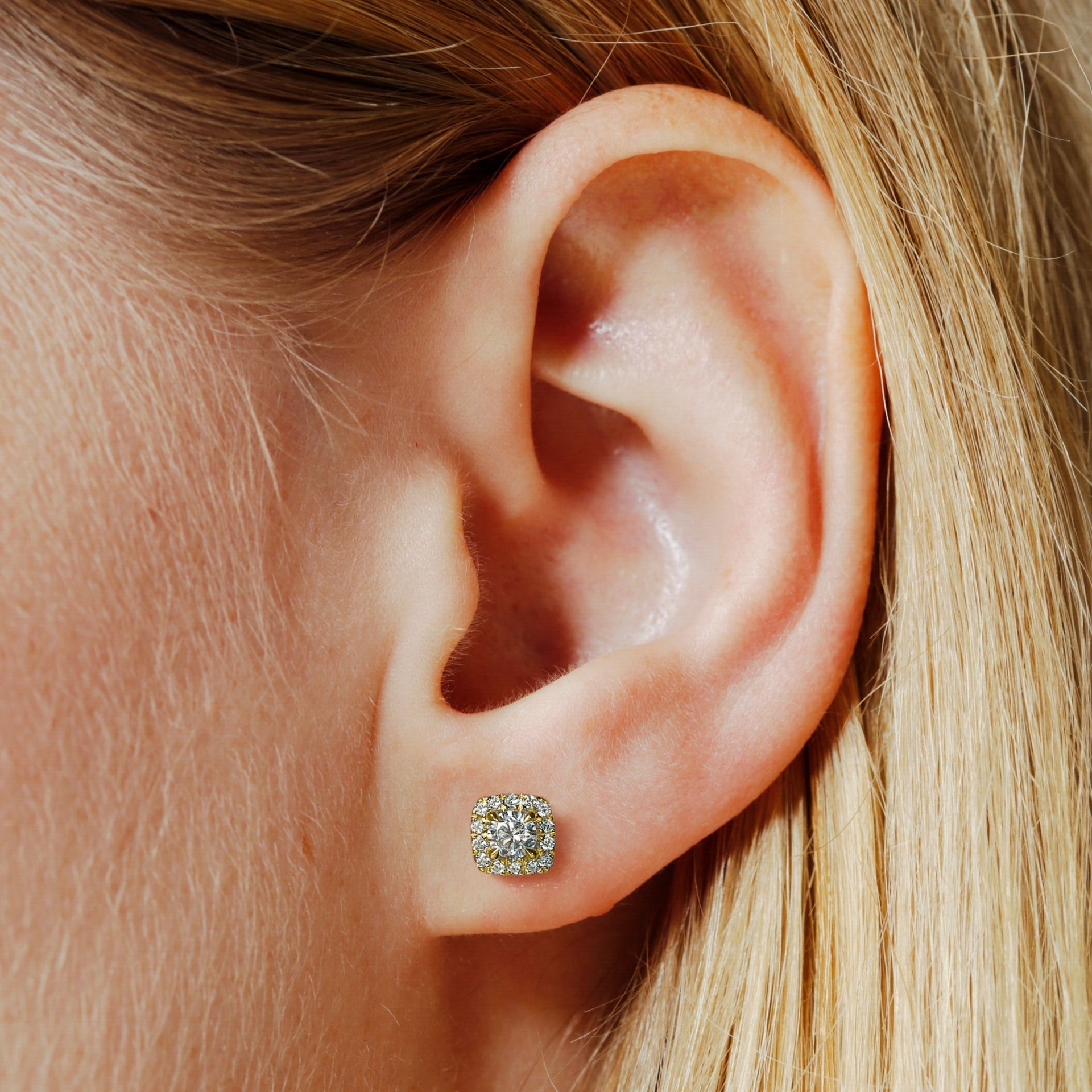Frances | 9ct Yellow Gold 0.50ct tw Lab Grown Diamond Earrings