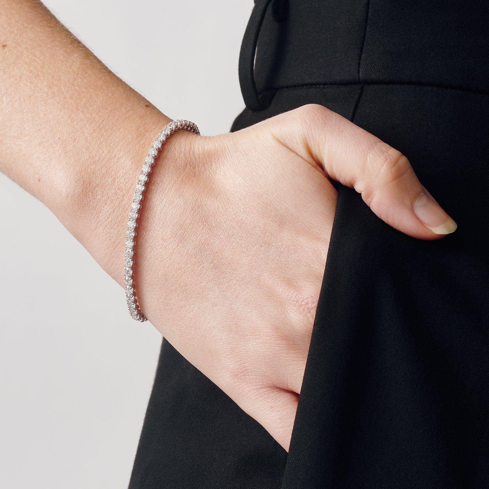 Tabitha | 9ct White Gold 5.52ct tw. Lab Grown Diamond Tennis Bracelet