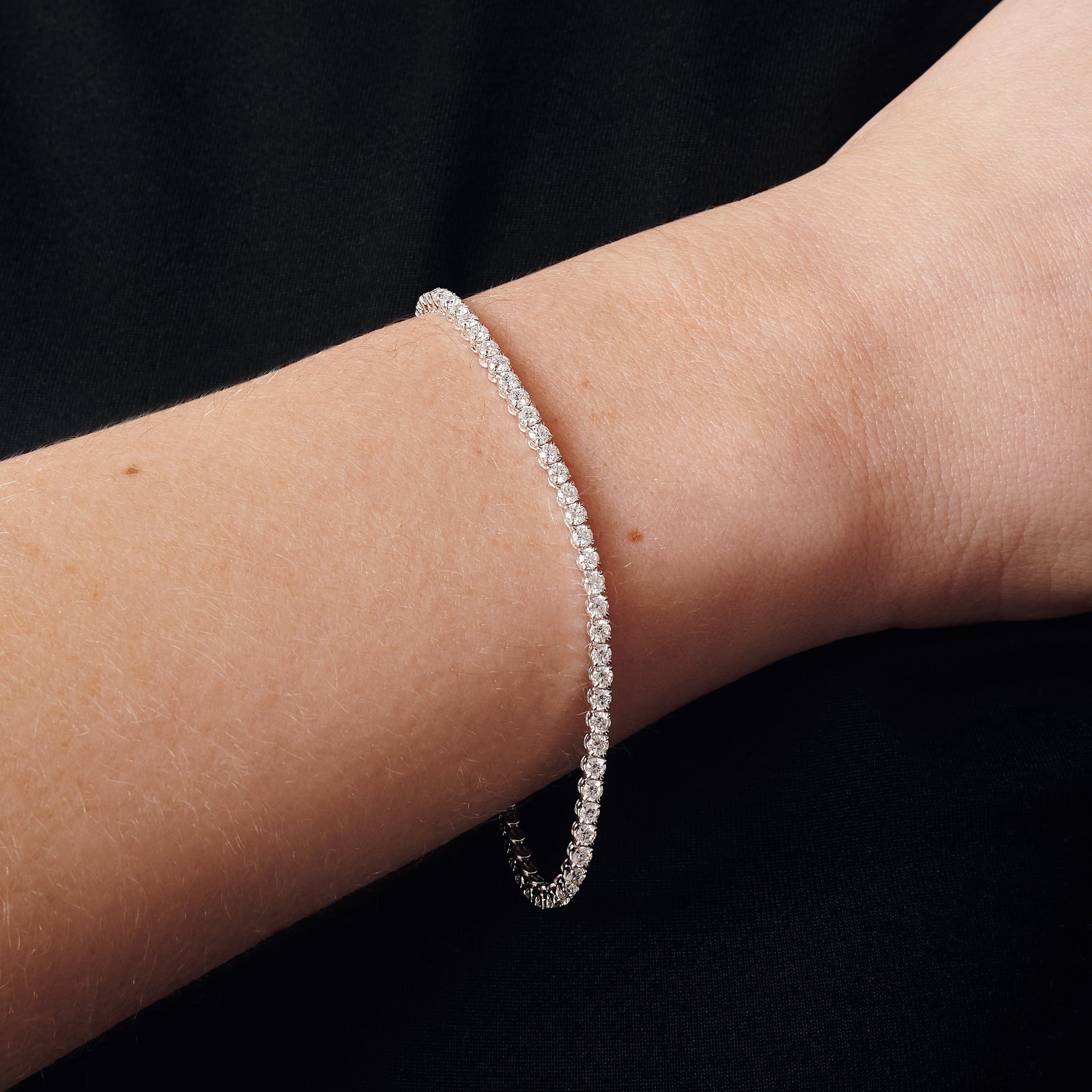 Primrose | 9ct White Gold 3.49ct tw. Lab Grown Diamond Tennis Bracelet