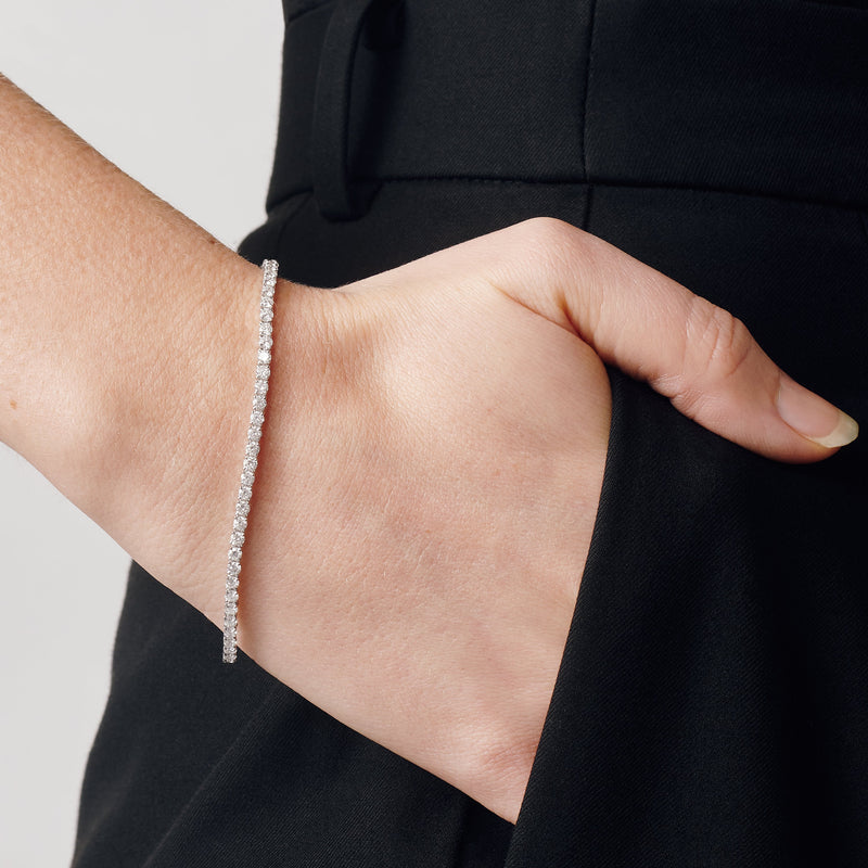 Primrose | 9ct White Gold 3.49ct tw. Lab Grown Diamond Tennis Bracelet
