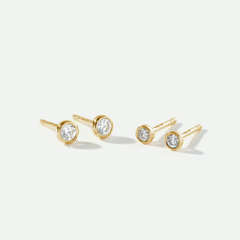 Alexis | 9ct Yellow Gold 0.10ct tw Lab Grown Diamond Earrings